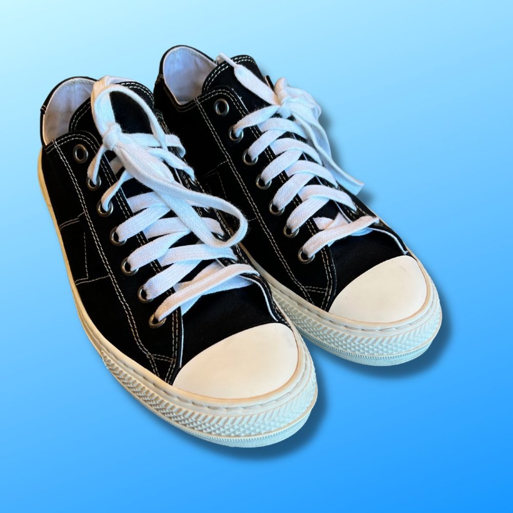 Maison Margiela 22 Low 41 Black Canvas Sneakers